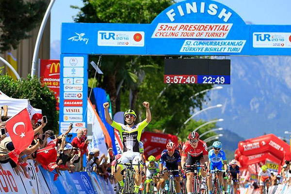 Cumhurbaşkanlığı Bisiklet Turu'nun 5. etabı Mareczko'nun