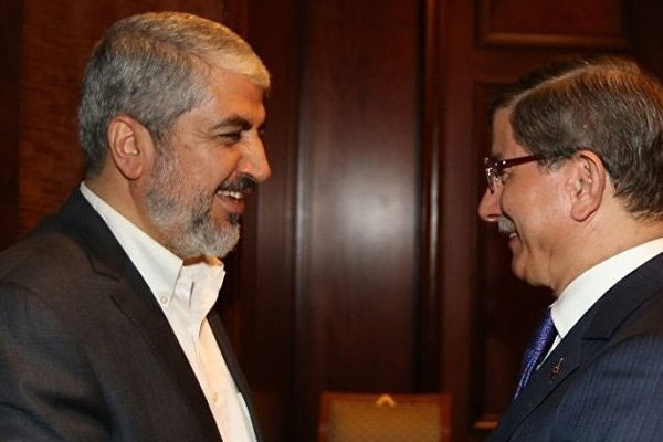 Davutoğlu, Meşal ve Hicab ile bir araya geldi