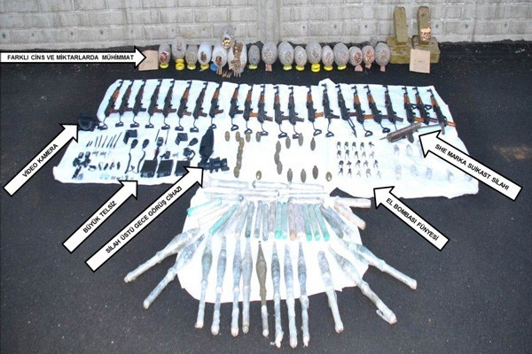 Bingöl’de PKK’ya ait cephane ele geçirildi