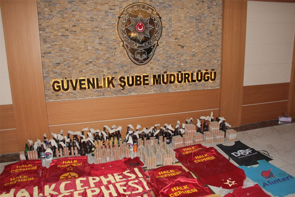 1 Mayıs’ta ele geçirilenler teşhir edildi