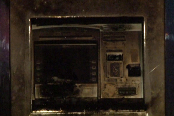 Ankara’da ATM'lere molotoflu saldırı