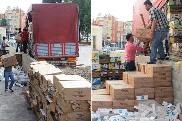 Karpuz tırında 223 bin paket kaçak sigara