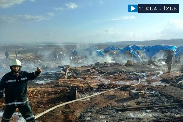 Esed rejimi mülteci kampını vurdu