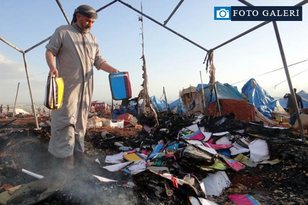 Esed mülteci kampına bomba yağdırdı