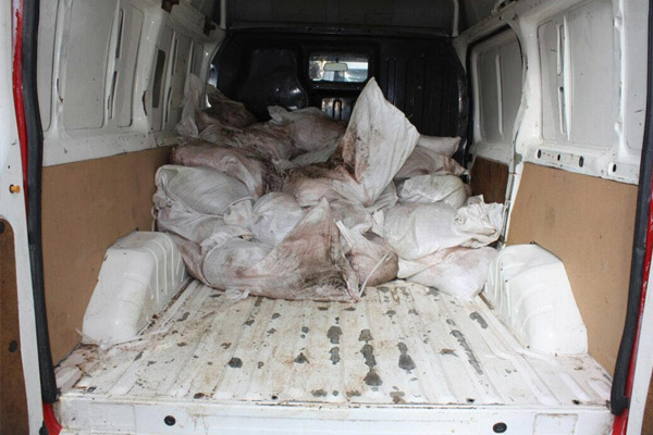 Edirne’de 875 kilo kaçak et ele geçirildi