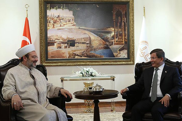 Davutoğlu'ndan Görmez'e ziyaret