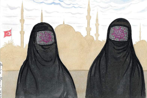 Yunan Kathimerini gazetesinden ırkçı koronavirüs karikatürü