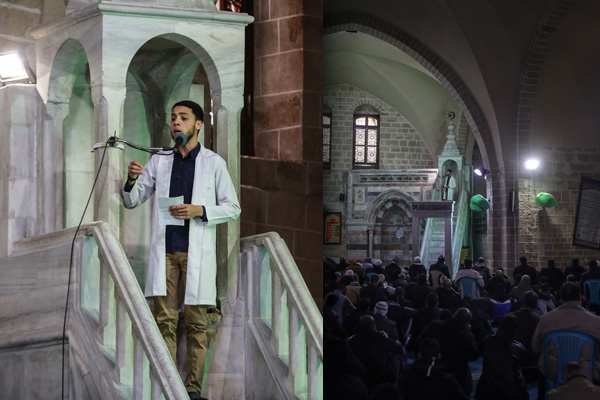 Koronavirüsünün girmediği Gazze'de cuma hutbesini doktorlar verdi