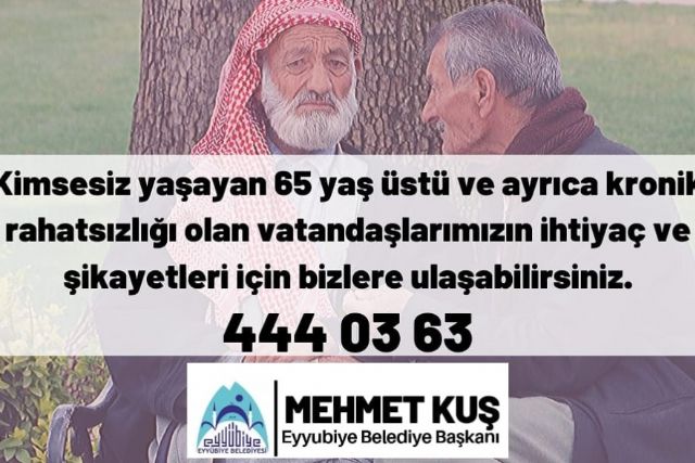 Eyyübiye Belediyesi yaşlıları unutmadı