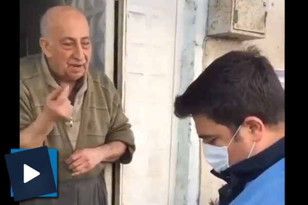 Yaşlı amcadan zabıtaya alışveriş listesi: Poğaça da alır mısın?