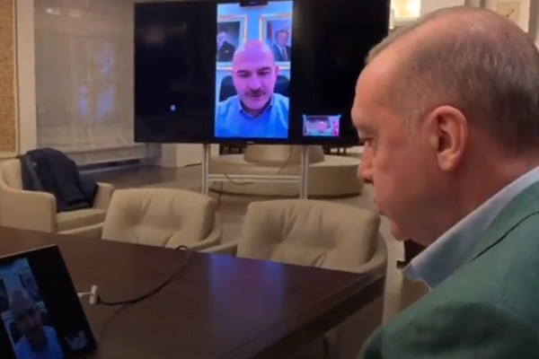 Erdoğan'dan bakanlarla internet görüşmesi: Koronavirüs ile ilgili bilgi aldı