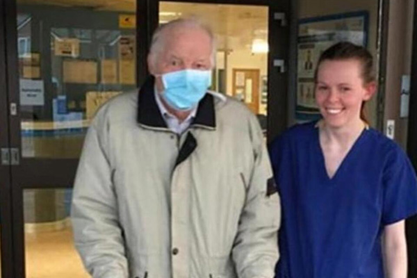 87 yaşındaki İngiliz, koronavirüse karşı verdiği mücadeleyi kazandı