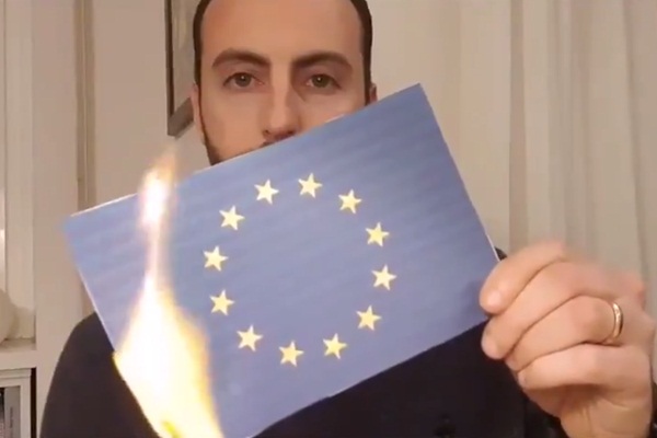 İtalya'da Avrupa Birliği'ni protesto için eylem