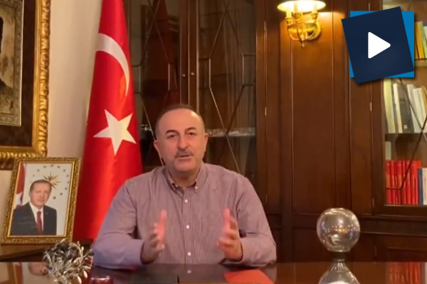 Çavuşoğlu'ndan yurt dışındaki Türklere videolu çağrı: Evde kalın