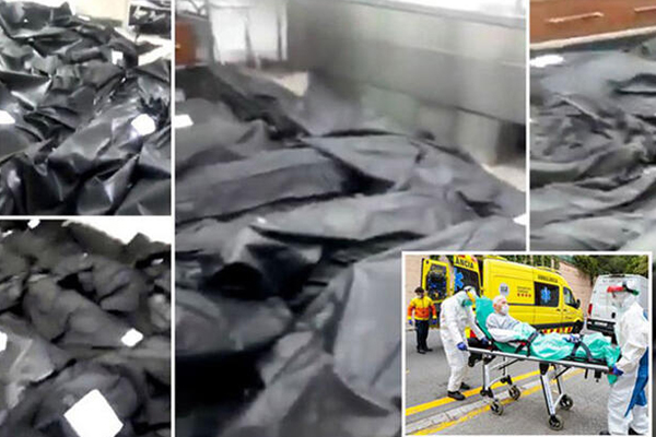 İspanya’daki korona hastanesinden tüyler ürperten görüntüler!