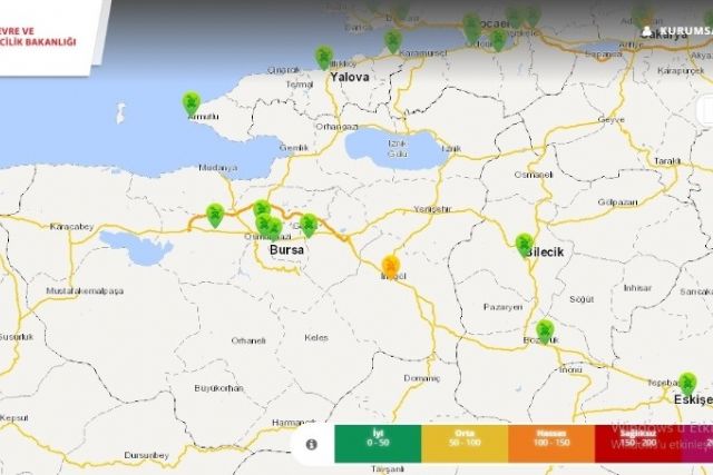 Bursa'nın hava kirliliği yüzde 80 azaldı