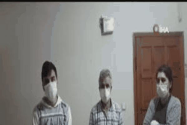 Korona virüs testi pozitif çıkan 4 kişilik aile karantinada