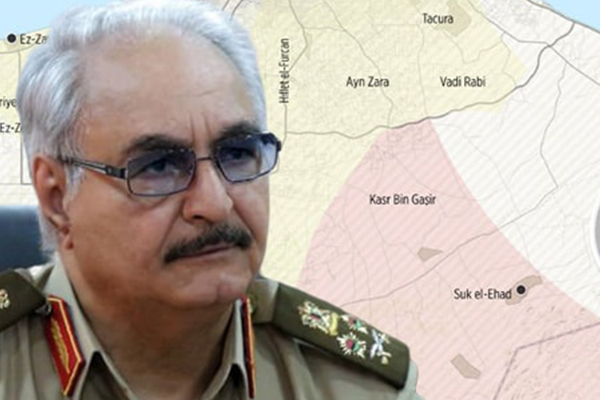 Darbeci Hafter güçlerinin hava üssü vuruldu