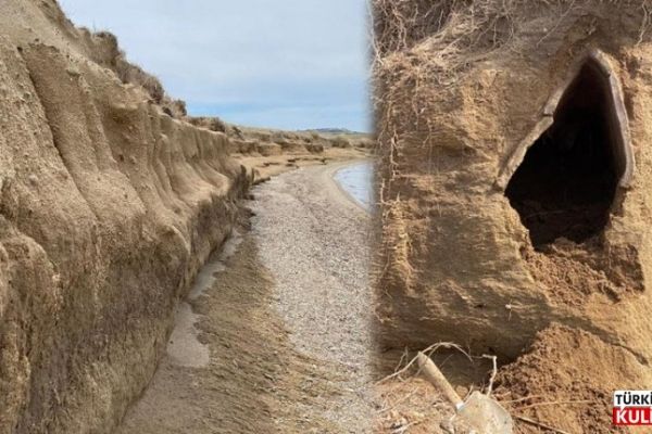 Bozcaada'da kiremit mezar bulundu