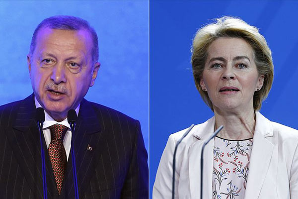 Cumhurbaşkanı Erdoğan, AB Komisyon Başkanı  ile görüştü   