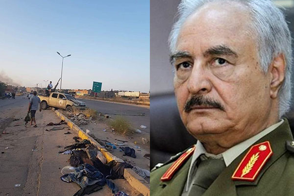 Libya ordusundan darbe üstüne darbe! Hafter milislerine ait 2 araç vuruldu