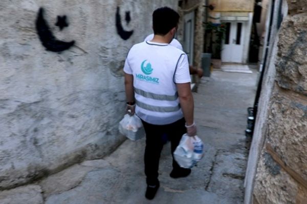 Koronavirüsten etkilenen Kudüslülere Türkiye'den yardım