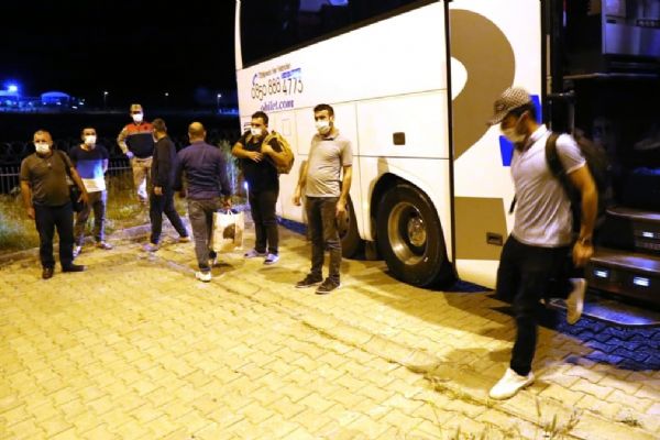 Irak'tan getirilen vatandaşlar karantina sürelerini geçirecekleri yurda yerleştirildi