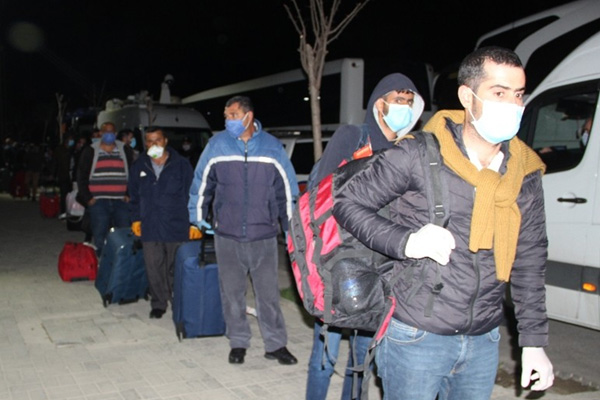 Karantinadaki 66 bini tahliye edildi
