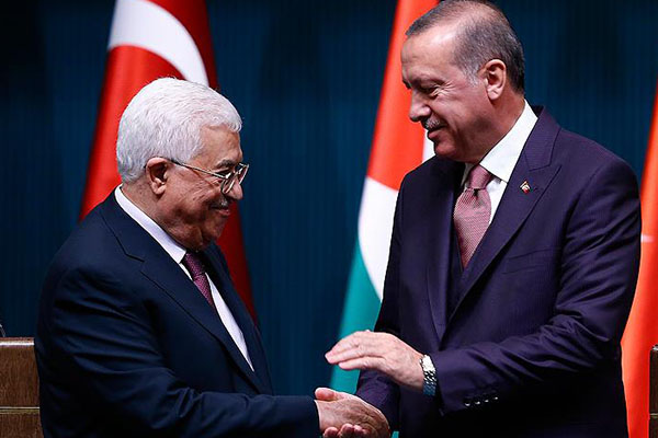 Erdoğan, Filistin lideri Mahmud Abbas ile görüştü