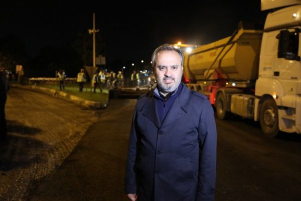 Bursa için sahurda asfalt vakti