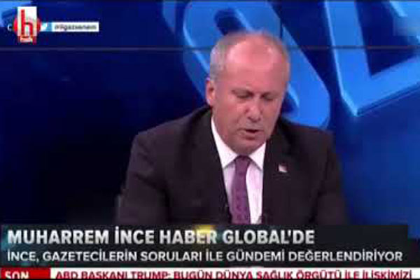 ‘Ben kimseyi gururumla oynatmam’ Muharrem İnce canlı yayını terk etti