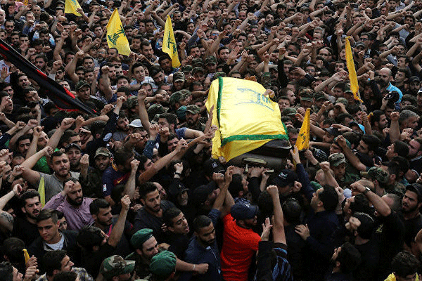 Hizbullah komutanının cenazesi kaldırıldı