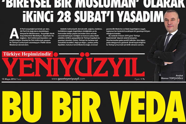 Yeni Yüzyıl gazetesi kapatıldı