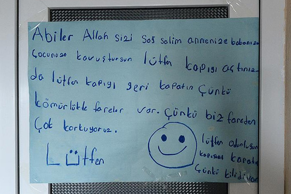 Şırnak'ta güvenlik güçlerini 'gülümseten' notlar