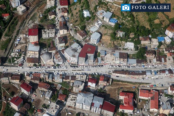 Hakkari'nin kuşbakışı görünümü