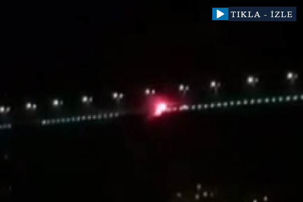 Köprüye asılan Beşiktaş bayrağını yaktılar