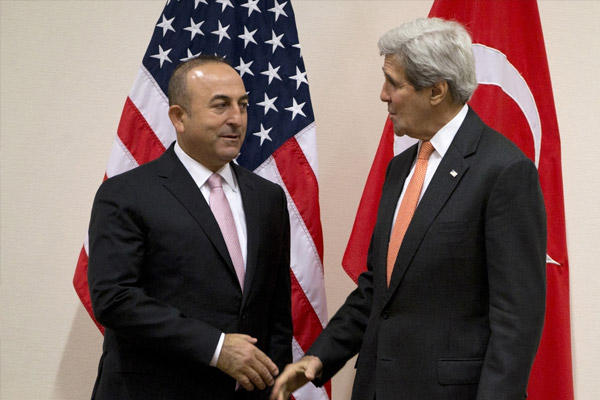 Çavuşoğlu John Kerry ile görüştü