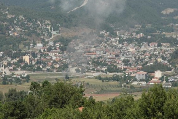 Yayladağı'na top mermisi düştü