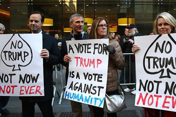 ABD'de Trump karşıtı gösteri