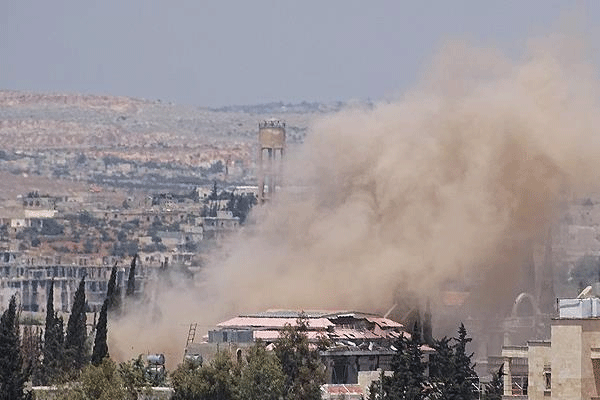 Halep'e hava saldırısı