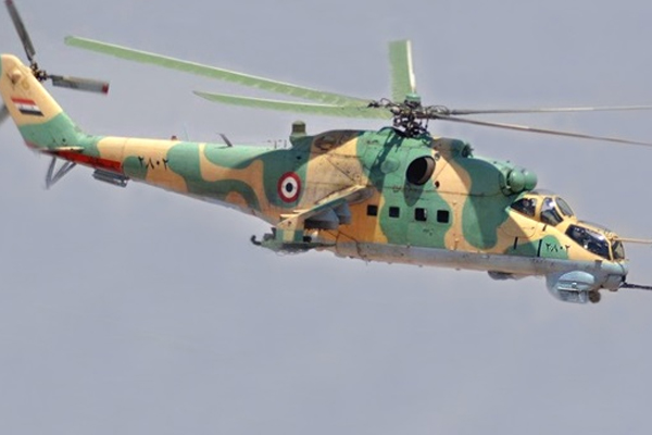 Kamışlı'da rejimin helikopteri düştü