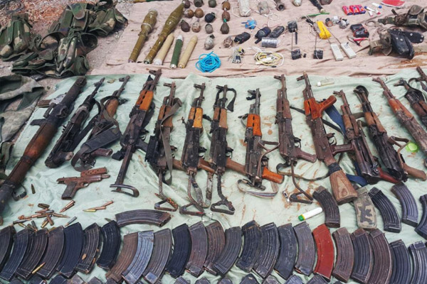 Nusaybin'de çok sayıda silah ve mühimmat ele geçirildi