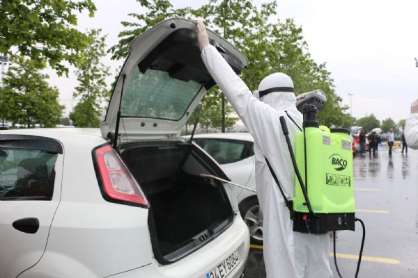 İBB’den sürücü kursu araçlarına dezenfekte