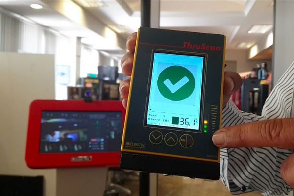 Ateş ölçer dedektörle Avrupa'ya ihracat