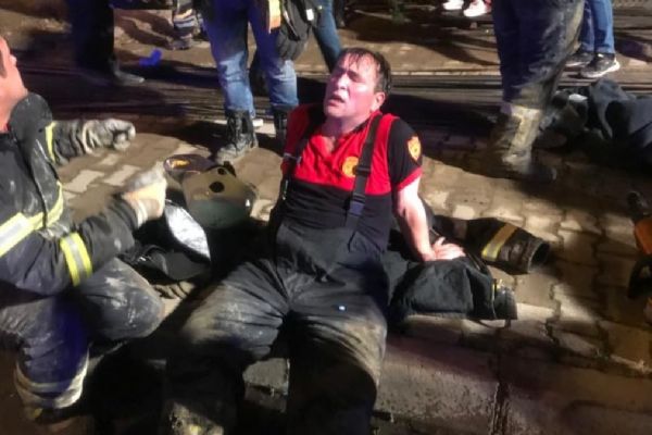 Ordu'da bir otel inşaatında çökme meydana geldi