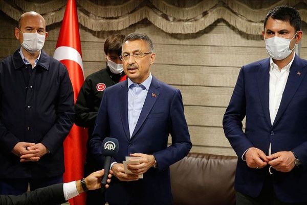 Cumhurbaşkanı Yardımcısı Oktay: 90 ekiple hasar tespit çalışmalarımız fiilen başlamıştır