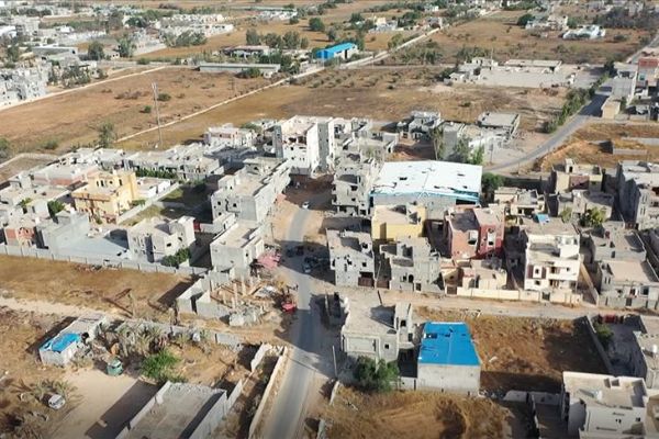 Hafter milislerinin Trablus'ta yol açtığı yıkım havadan görüntülendi