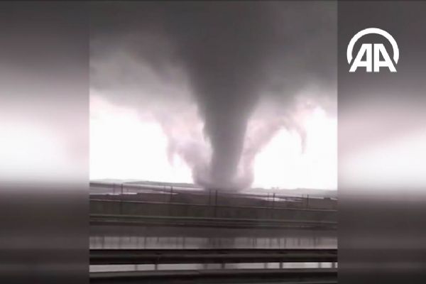 Büyükçekmece Gölünde hortum