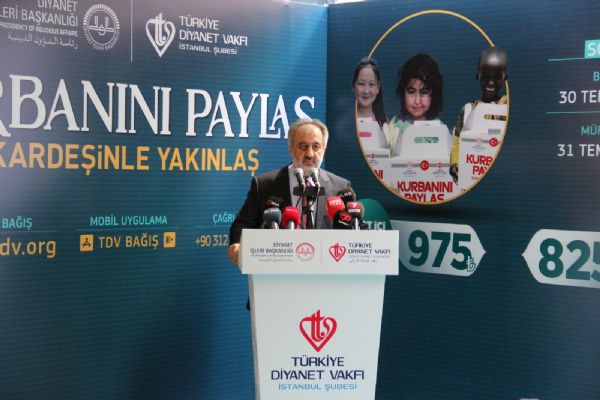 “Kurbanını paylaş, kardeşinle yakınlaş”