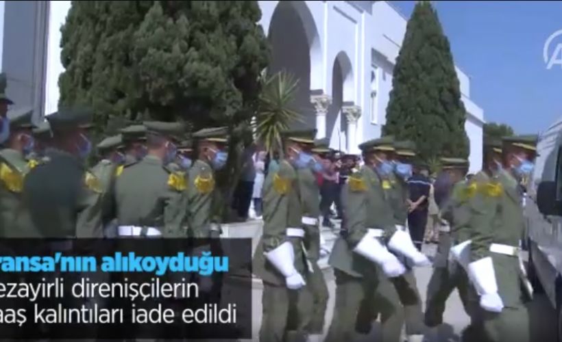 Fransa'nın alıkoyduğu Cezayirli direnişçilerin naaş kalıntıları iade edildi